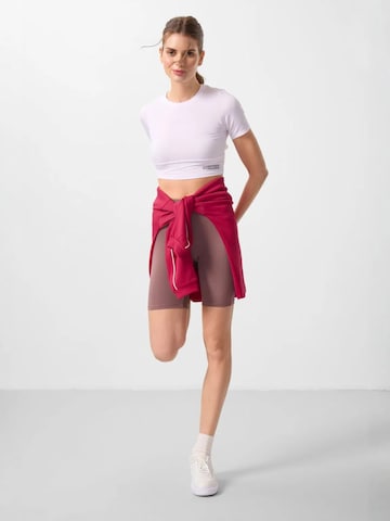 Tommy Life - Tapered Leggings 'Gamaschen' em roxo