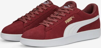 PUMA Platform trainers 'Smash' in Gold / Cherry red / White, Item view