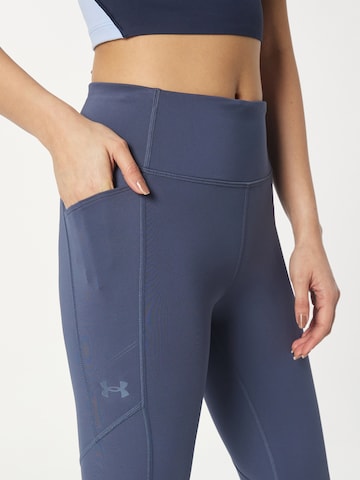 UNDER ARMOUR Skinny Športne hlače 'Fly Fast 3.0' | modra barva