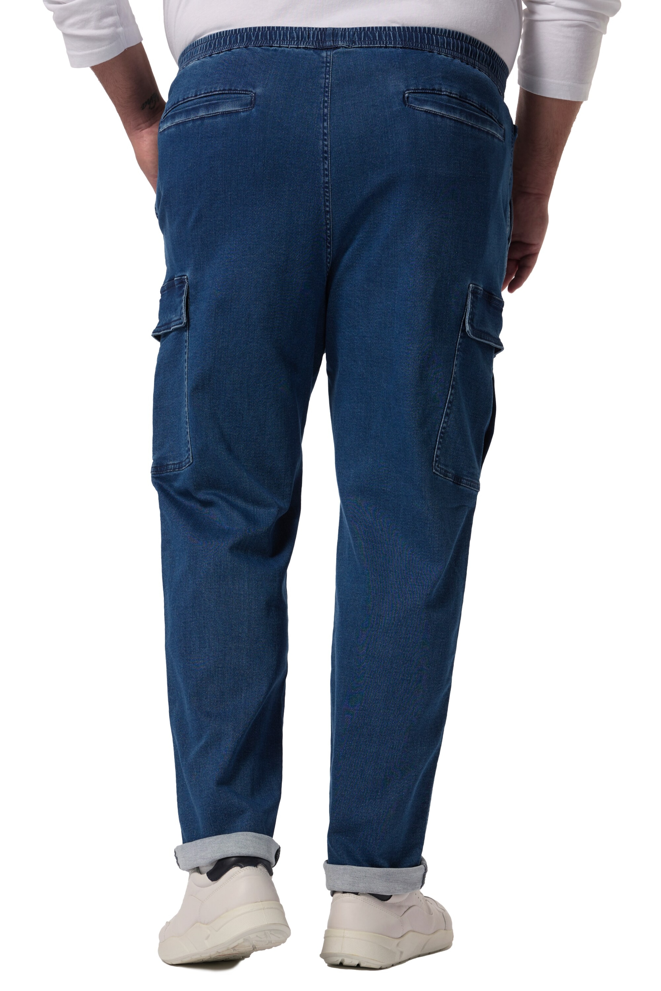 Men Plus Regular Jeans in Blauw