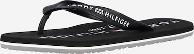 TOMMY HILFIGER Zehentrenner in schwarz / weiß, Produktansicht