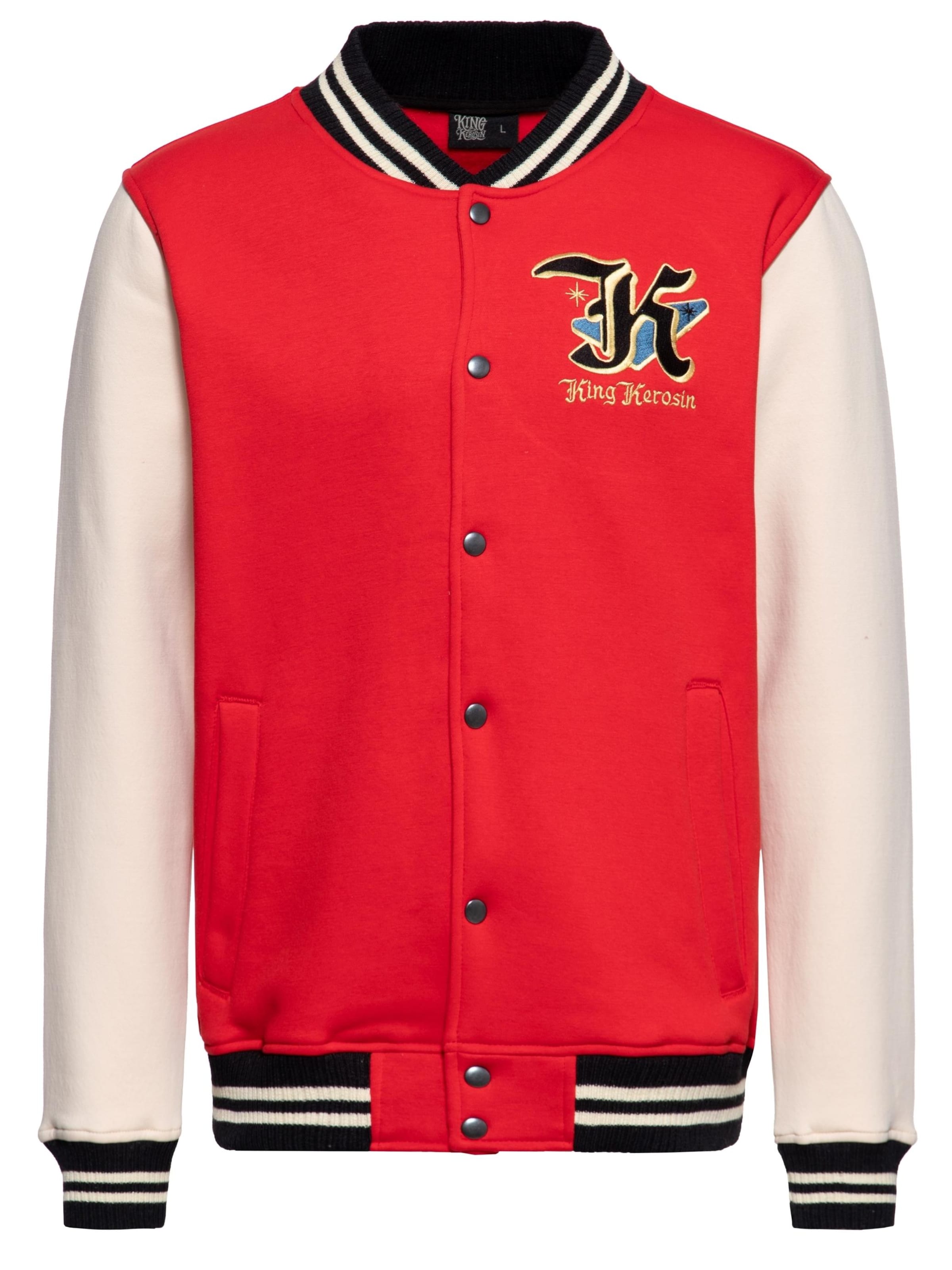 King Kerosin Between-Season Jacket 'Detroit Greaser' in Red, Item view