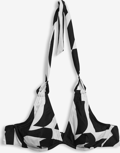ESPRIT Bikinitop in schwarz / weiß, Produktansicht