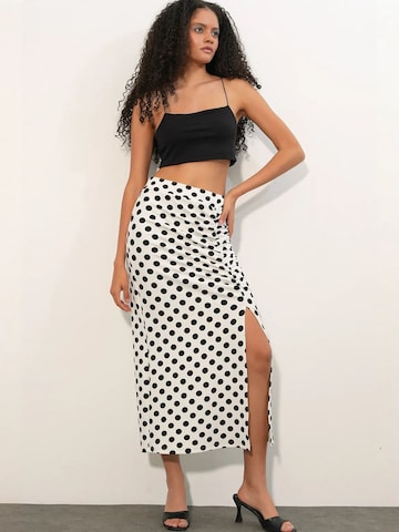 Bigdart Skirt in White: front
