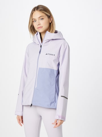 ADIDAS TERREX Outdoor Jacket in Purple: front