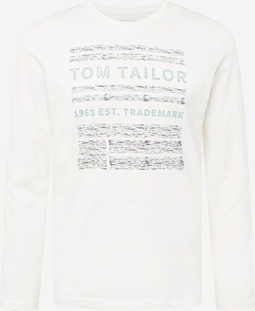 balts TOM TAILOR T-Krekls: no priekšpuses