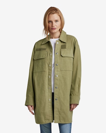 G-Star RAW Blouse in Groen: voorkant