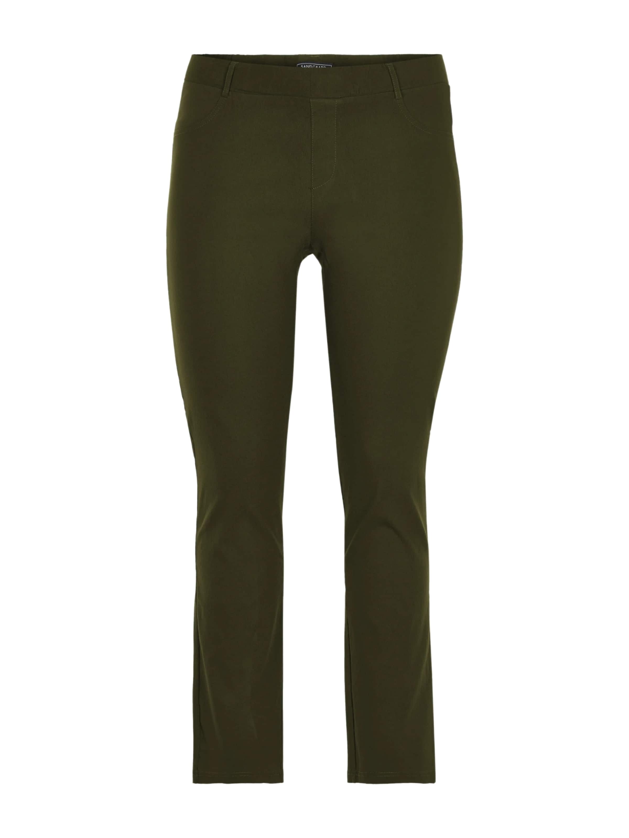 SANDGAARD Tapered Pants 'Copenhagen' in Green: front