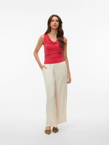Wide leg Pantaloni 'VMKINSLEY' de la VERO MODA pe bej