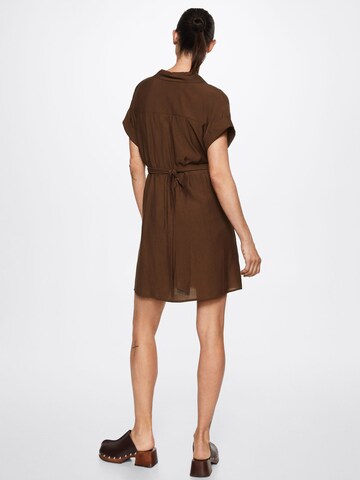 MANGO Shirt Dress 'MENDOZA' in Brown