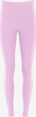 Skinny Pantalon de sport 'AEL112C' Winshape en rose : devant