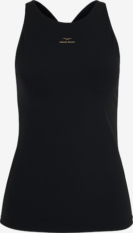 VENICE BEACH Sporttop in Schwarz: Vorderseite