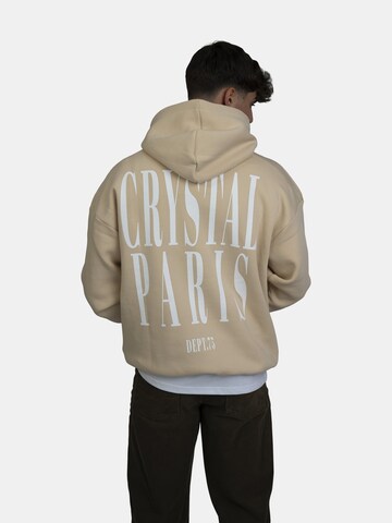 Crystal Paris Sweatshirt 'Face'‌‌‌‌‌‌‌ in Braun