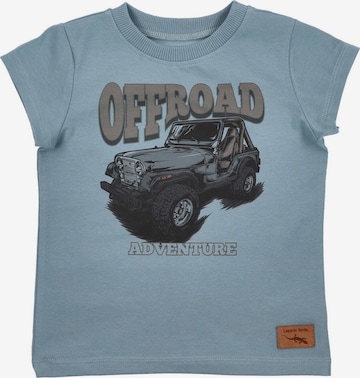 Lagarto Verde T-Shirt in Blau: Vorderseite