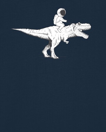 T-Shirt ' Astronaut on T-Rex ' Watapparel en bleu