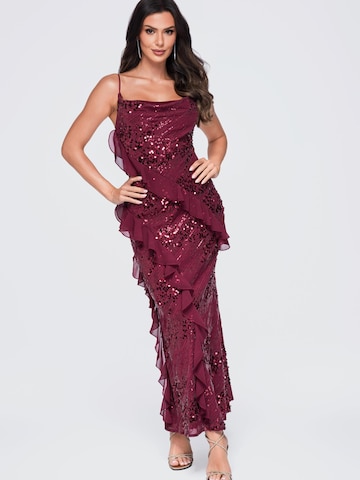 Ombre Abendkleid in Rot