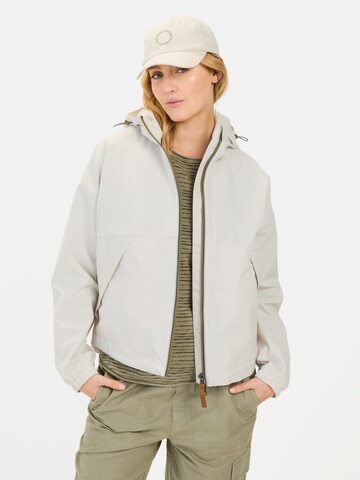 CAMEL ACTIVE Windbreaker aus recyceltem Polyester in Weiß: Vorderseite