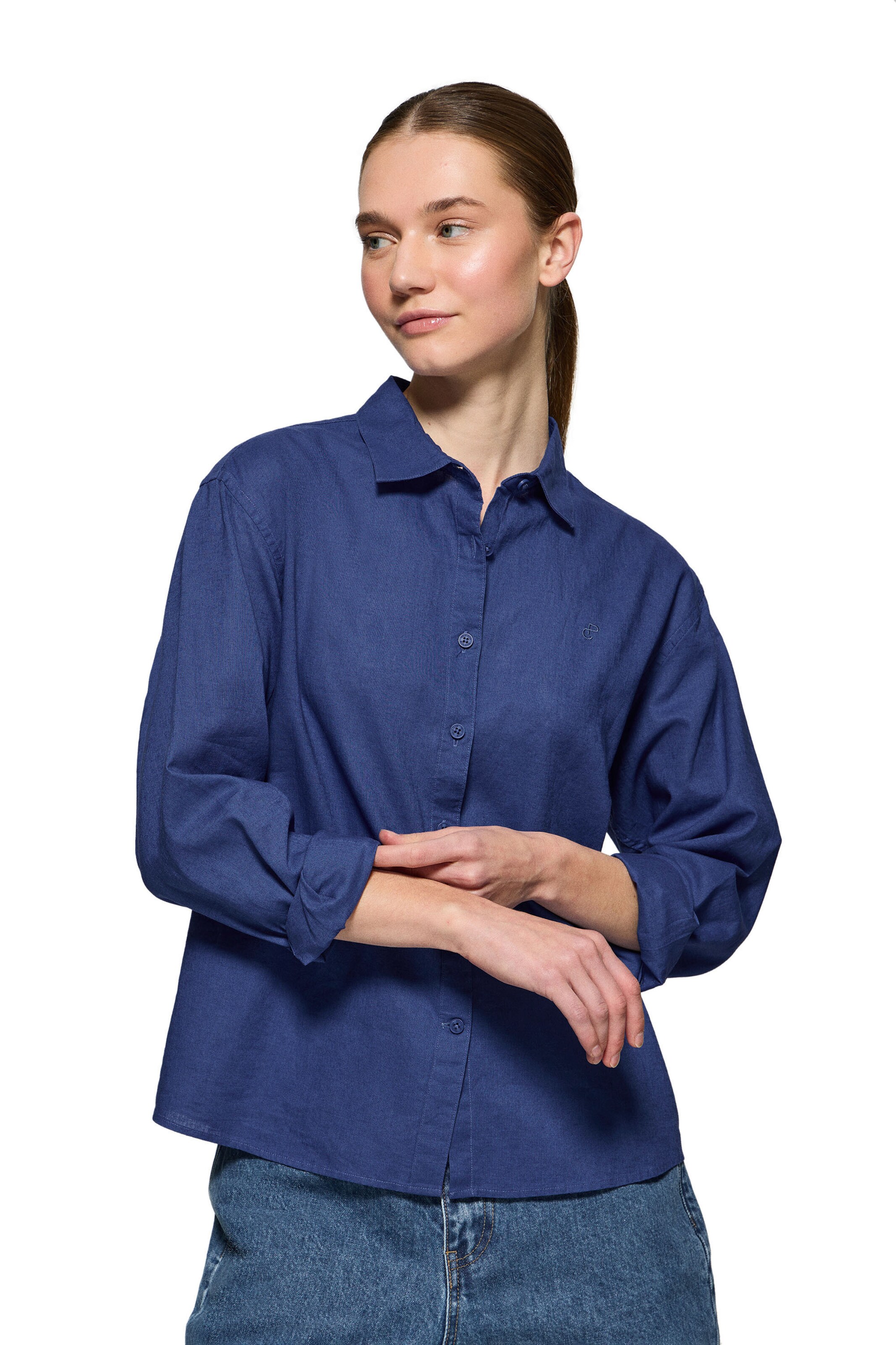 Polo Club Blouse in Blue: front