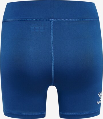 Hummel Skinny Sportshorts in Blau