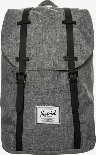 Herschel Backpack 'Retreat' in mottled grey / Black / White, Item view