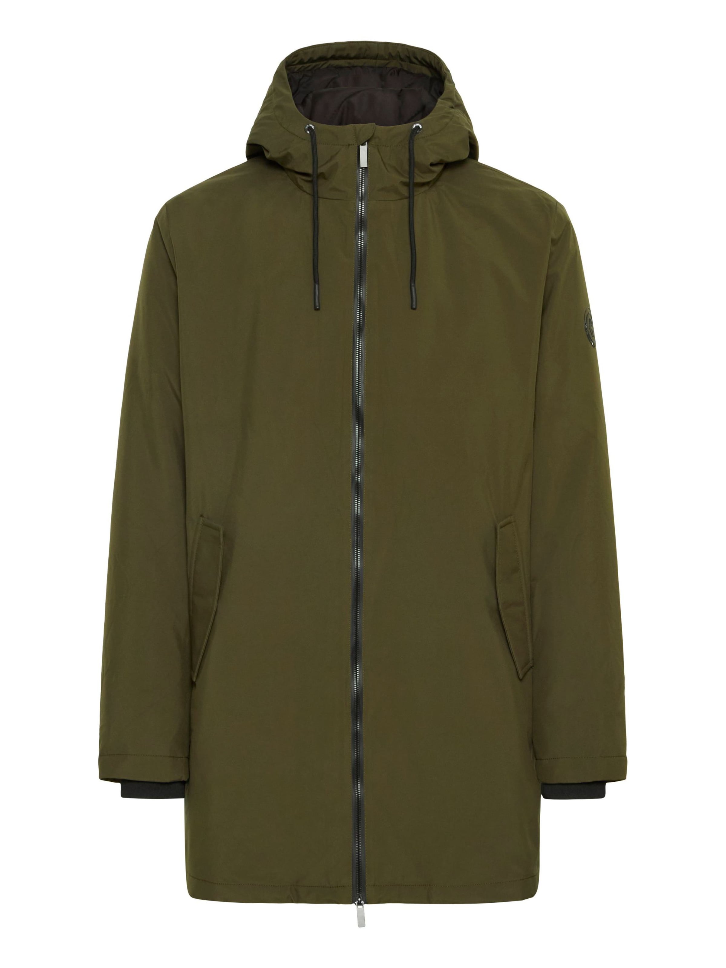 INDICODE JEANS Winterparka 'Pappys ' in Groen: voorkant