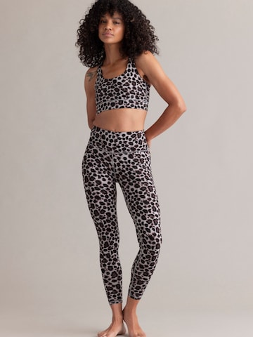Hey Honey - Skinny Leggings 'Cropped' en beige: frente