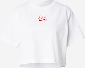 T-shirt Nike Sportswear en blanc : devant