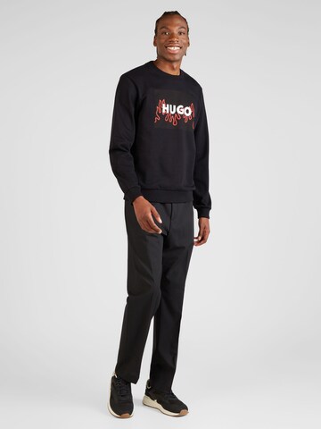 HUGO Sweatshirt 'Duragol_U241' in Zwart