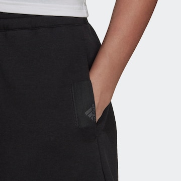 Wide leg Pantaloni sport de la ADIDAS SPORTSWEAR pe negru