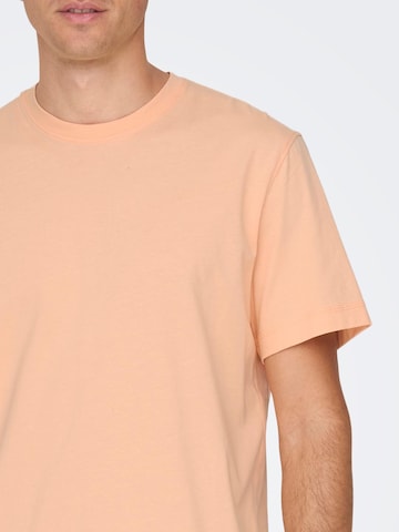 Only & Sons Shirt 'Max' in Orange