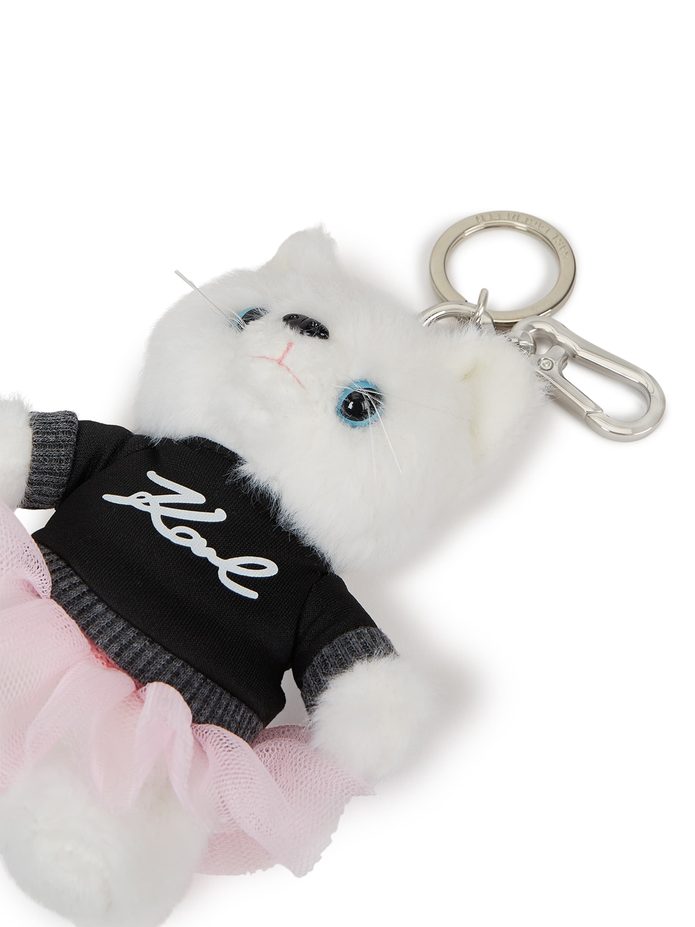 Karl Lagerfeld - Llavero ' Ikon Choupette Plüschtier-Schlüsselanhänger ' en blanco