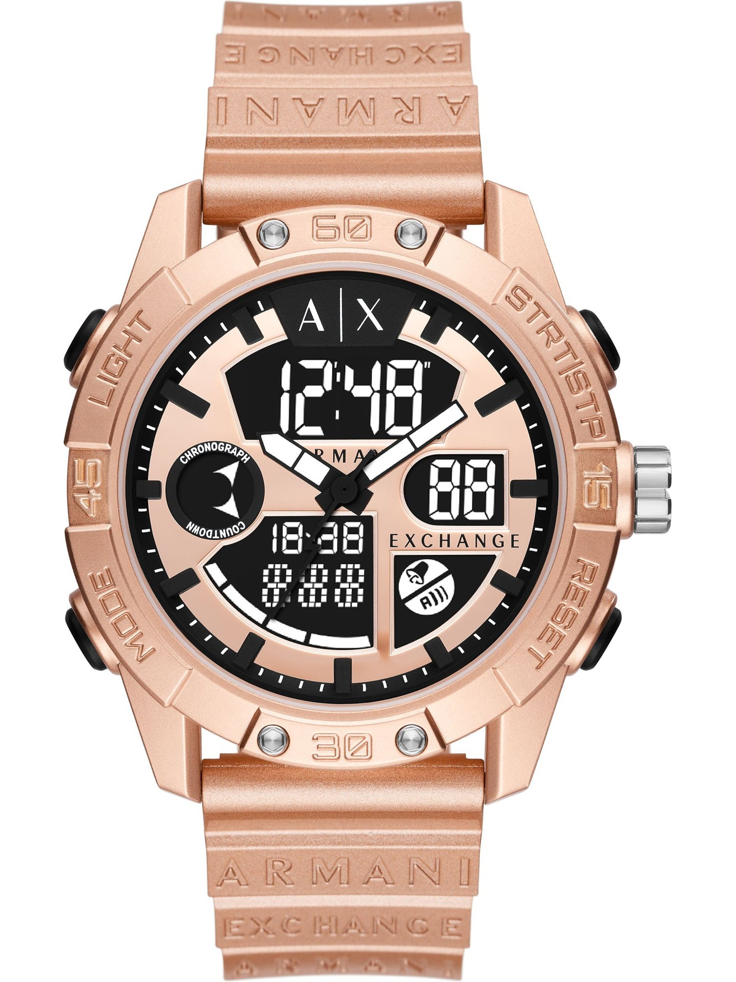 ARMANI EXCHANGE Uhr in Gold: Vorderseite