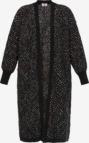 MYMOKardigan - crna boja: prednji dio