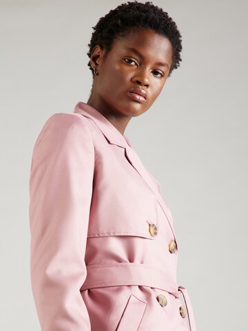 VERO MODA Between-Seasons Coat 'CELESTE' in Pink