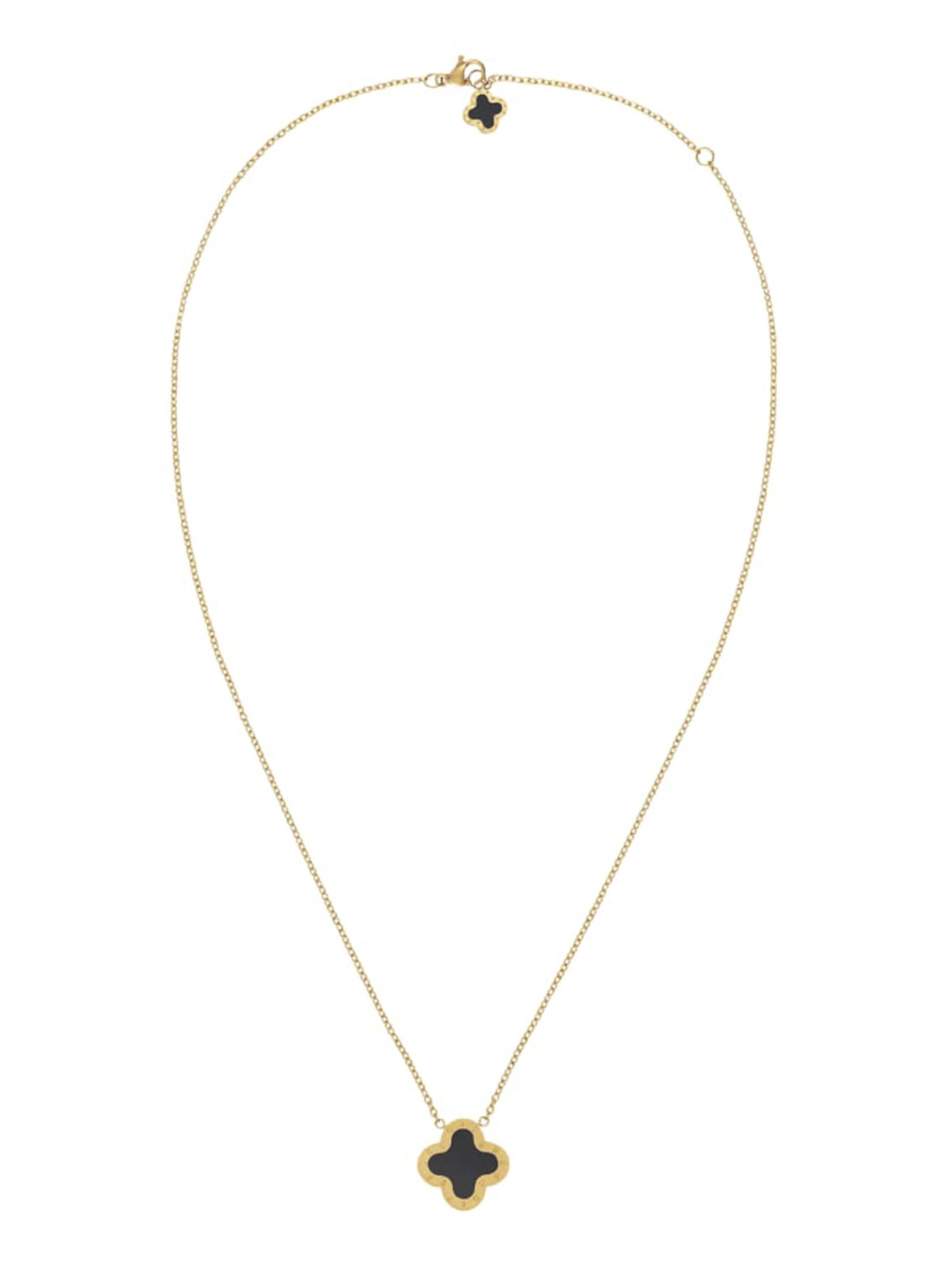 Lenoites Necklace in Gold: front