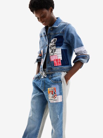 Desigual Дънки Tapered Leg Дънки 'Mickey Mouse' в синьо