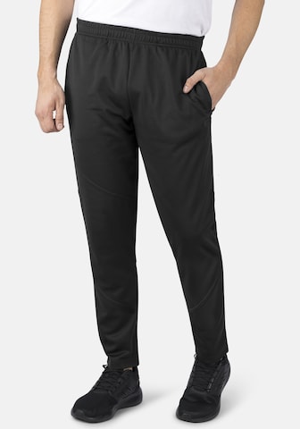 Coupe slim Pantalon 'Luke' Hero en noir : devant