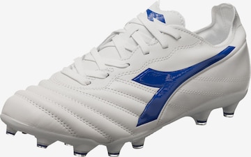 Diadora Soccer Cleats in White: front