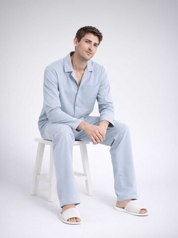 PANTONECLO Pyjama lang 'Pantoneclo Men’s Nightwear Set'‌ in Grau