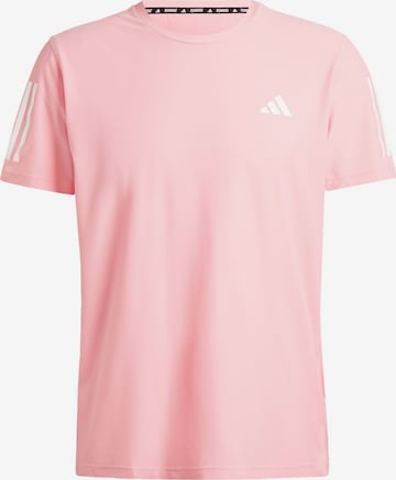 T-Shirt fonctionnel 'Own the Run' ADIDAS PERFORMANCE en rose : devant