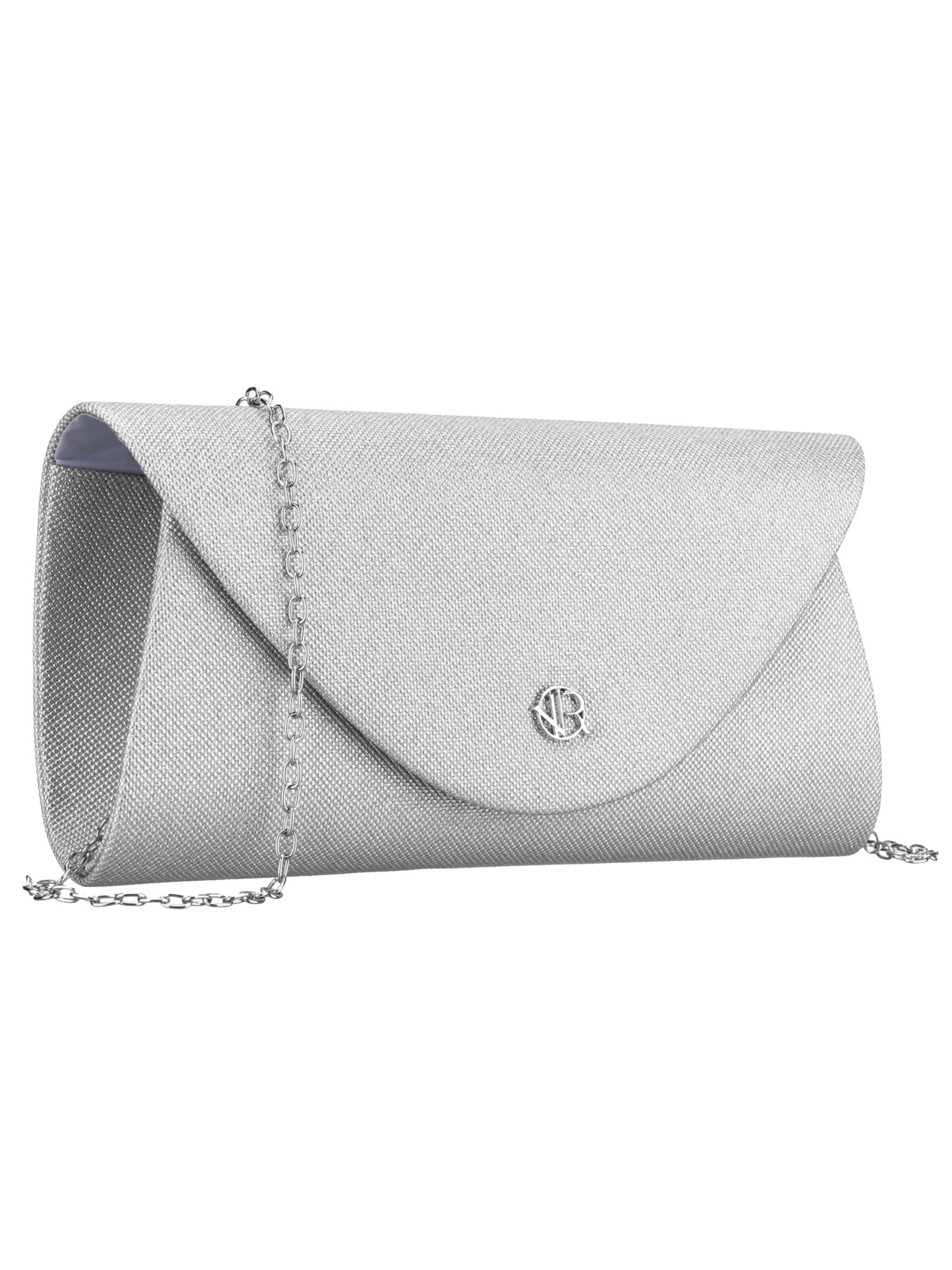 Tomshop24-7 Clutch 'Elena II Rovicky'‌‌‌‌‌‌‌‌‌‌ in Silber: Vorderseite
