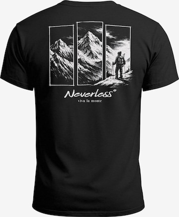 Neverless Shirt 'viva la monte' in Black: front