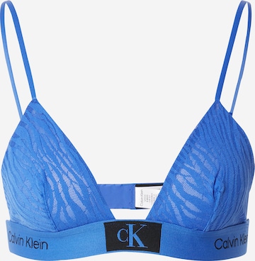 Calvin Klein Underwear Triangle Bra in Blue: front