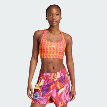 ADIDAS PERFORMANCE Bralette Sports bra 'Adidas x Farm Rio' in Orange: front