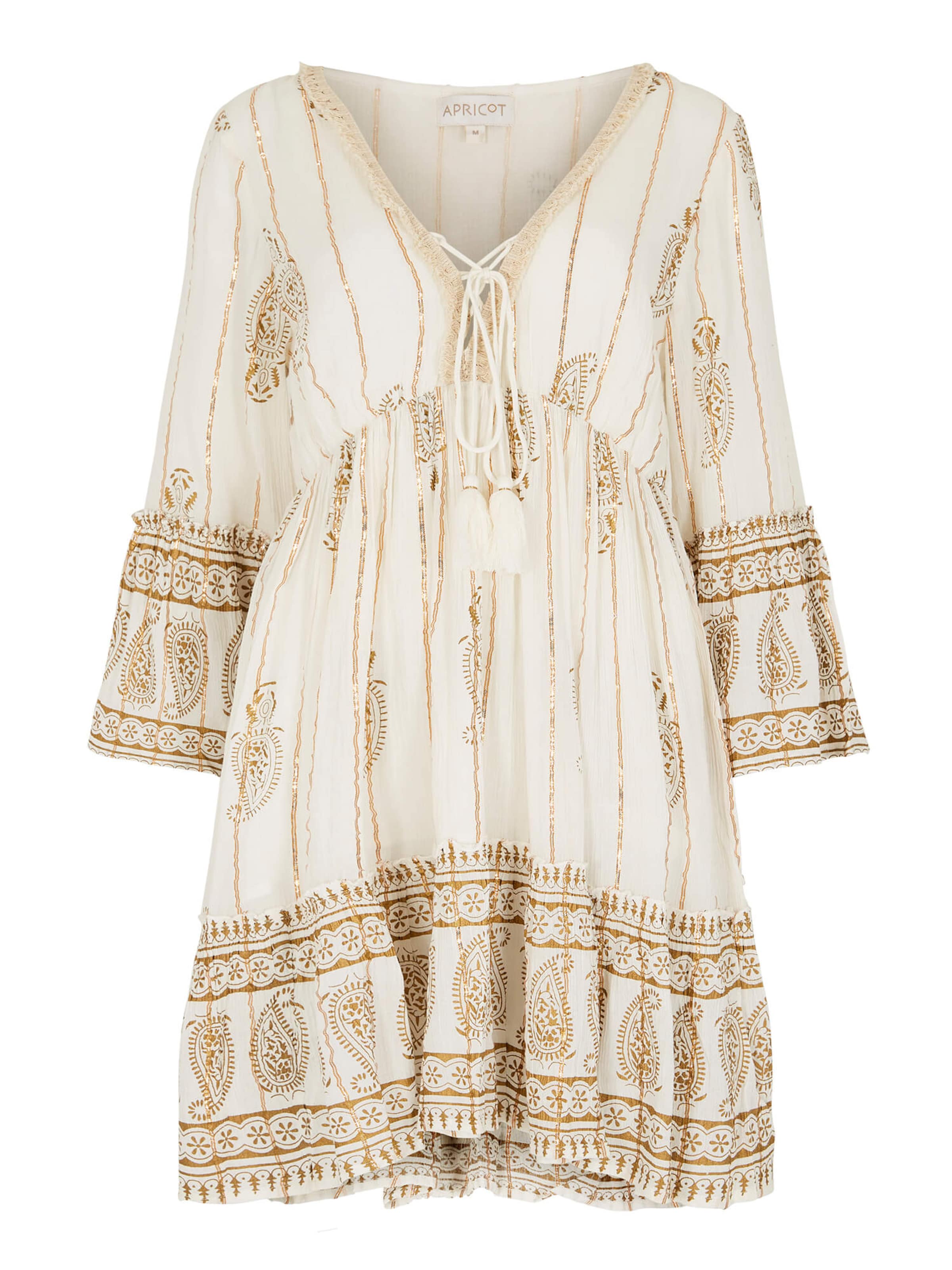 Apricot Dress in Beige: front