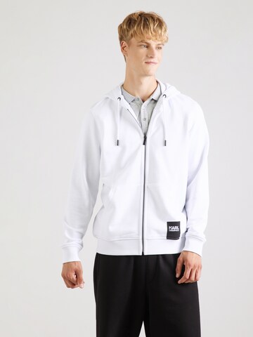 Karl Lagerfeld Sweatjacke in Weiß: Vorderseite