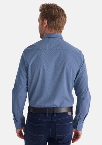 Stooker Men Regular fit Button Up Shirt 'HUGH' in Blue