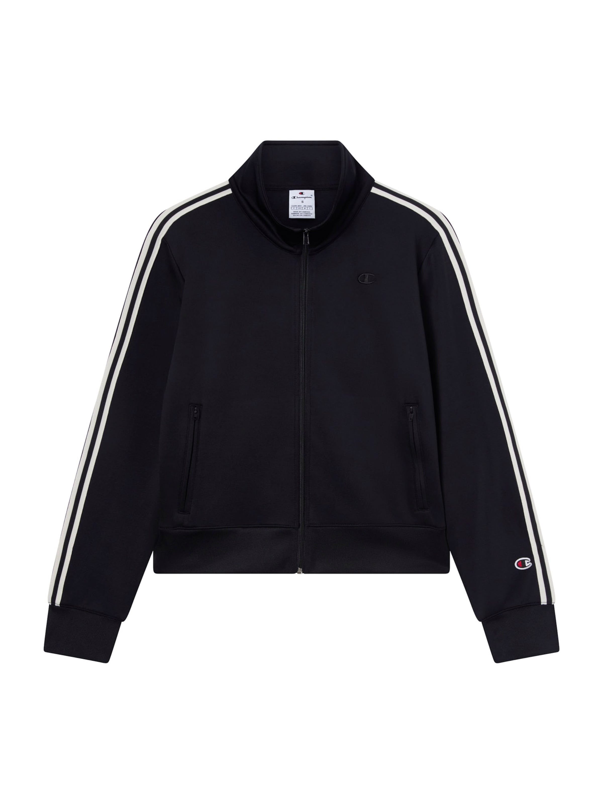 Champion Authentic Athletic Apparel Ζακέτα φούτερ σε μαύρο: μπροστά