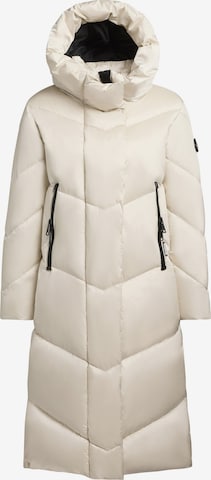 balta khujo Žieminis paltas ' MANELIA ': priekis