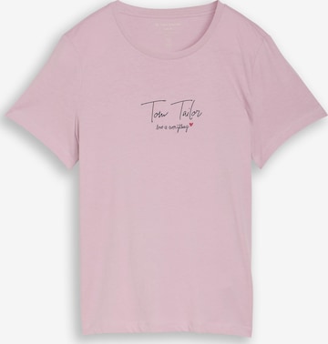 Tricou de la TOM TAILOR pe roz: față